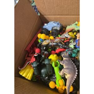 Assorted Action Figure & Toy Lot (2lb+) vehicles animals figures bulk